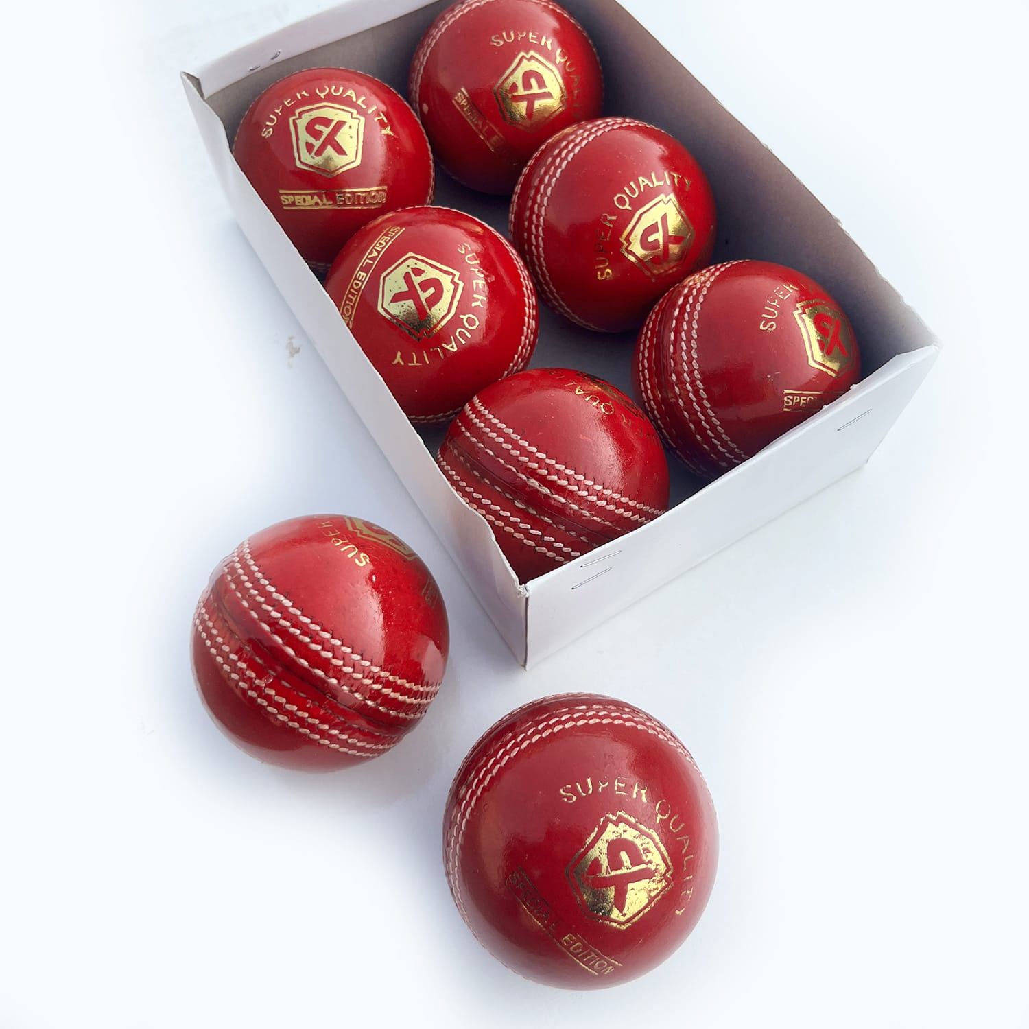 SK Pro Cricket Leather Ball 2 Pieces
