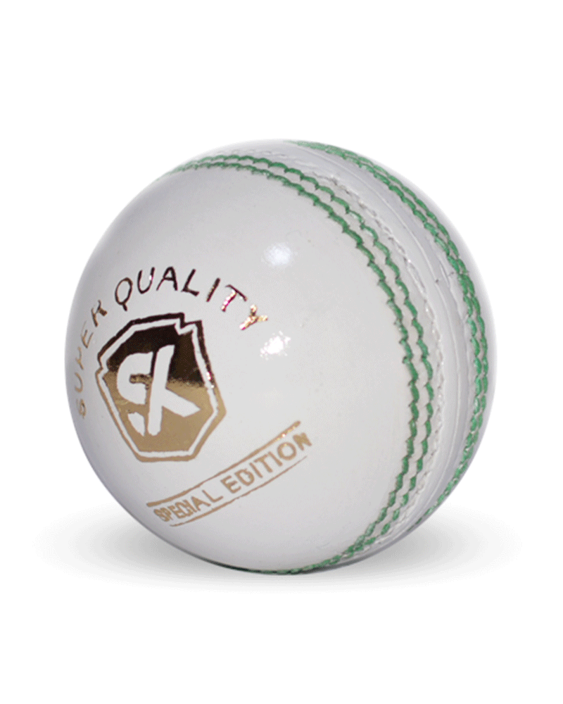 Cricket Leather Ball white - 2 Piece (pack of 6)