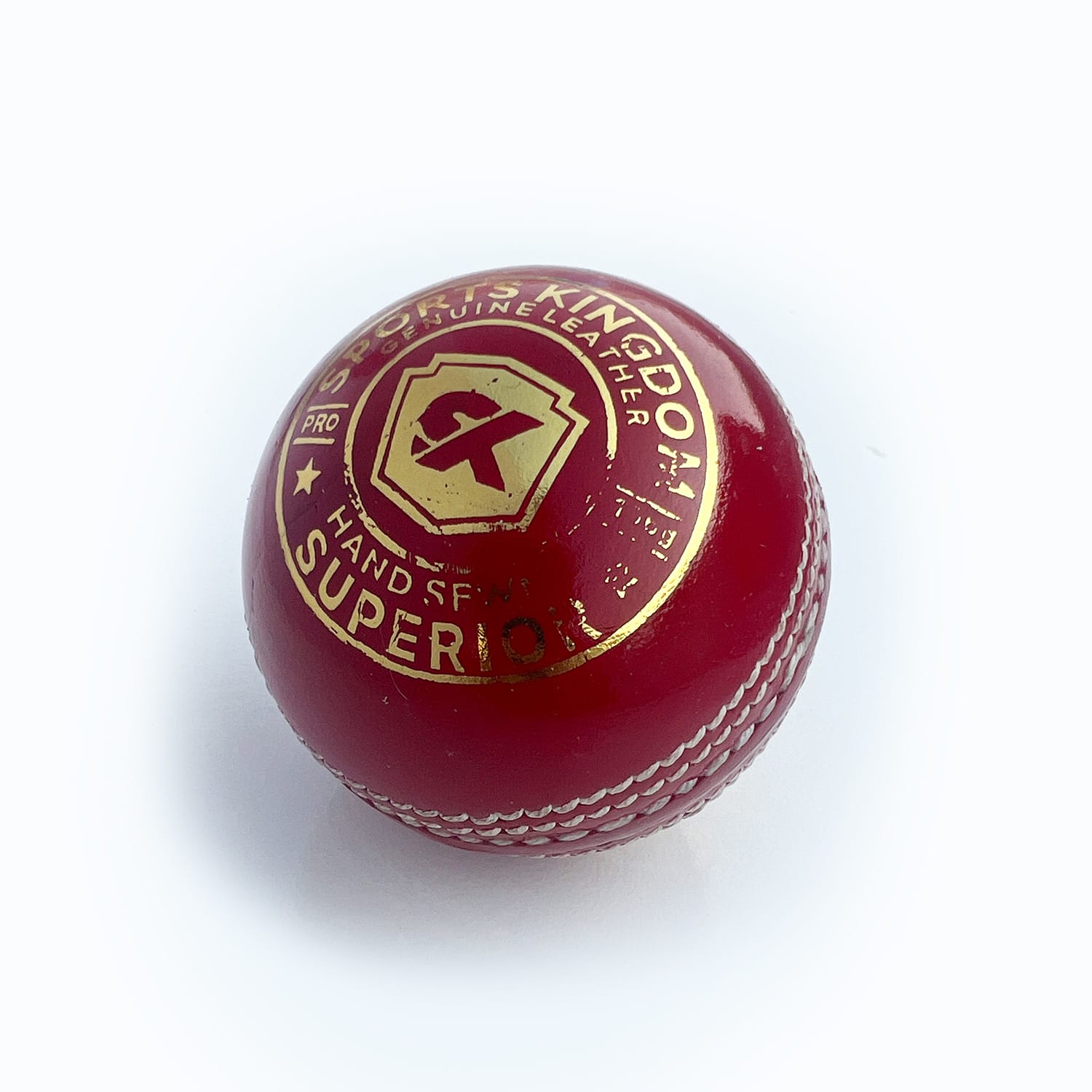SK Premium Leather Cricket Ball 4 Pieces - Image 3