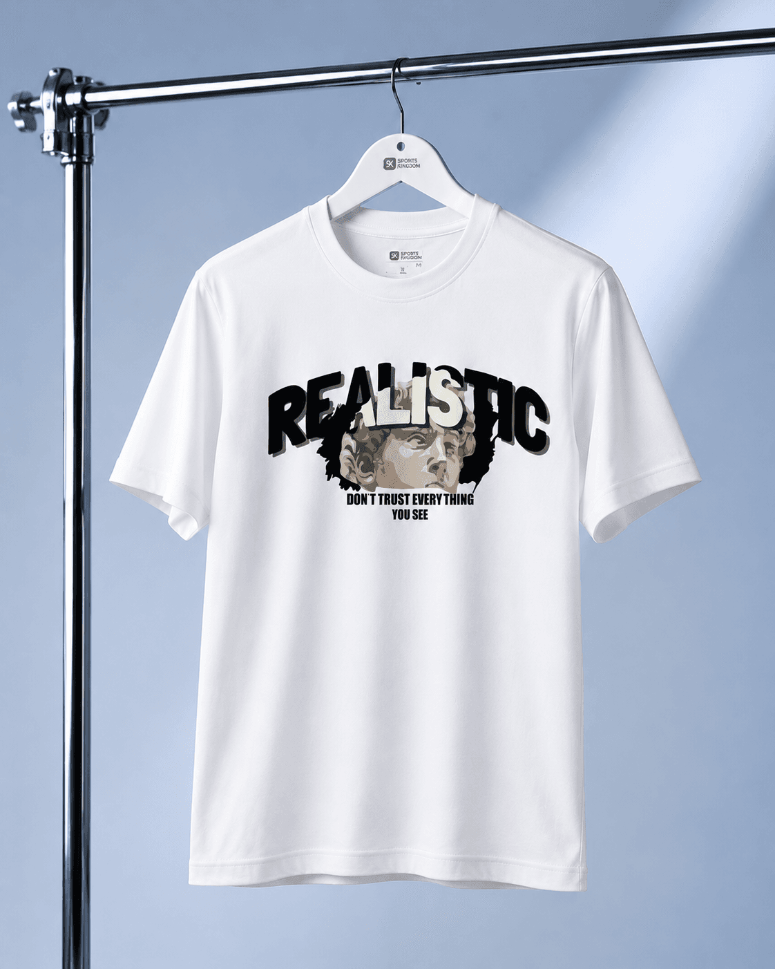 Realistic Graphic White T-Shirt – Premium - Image 4