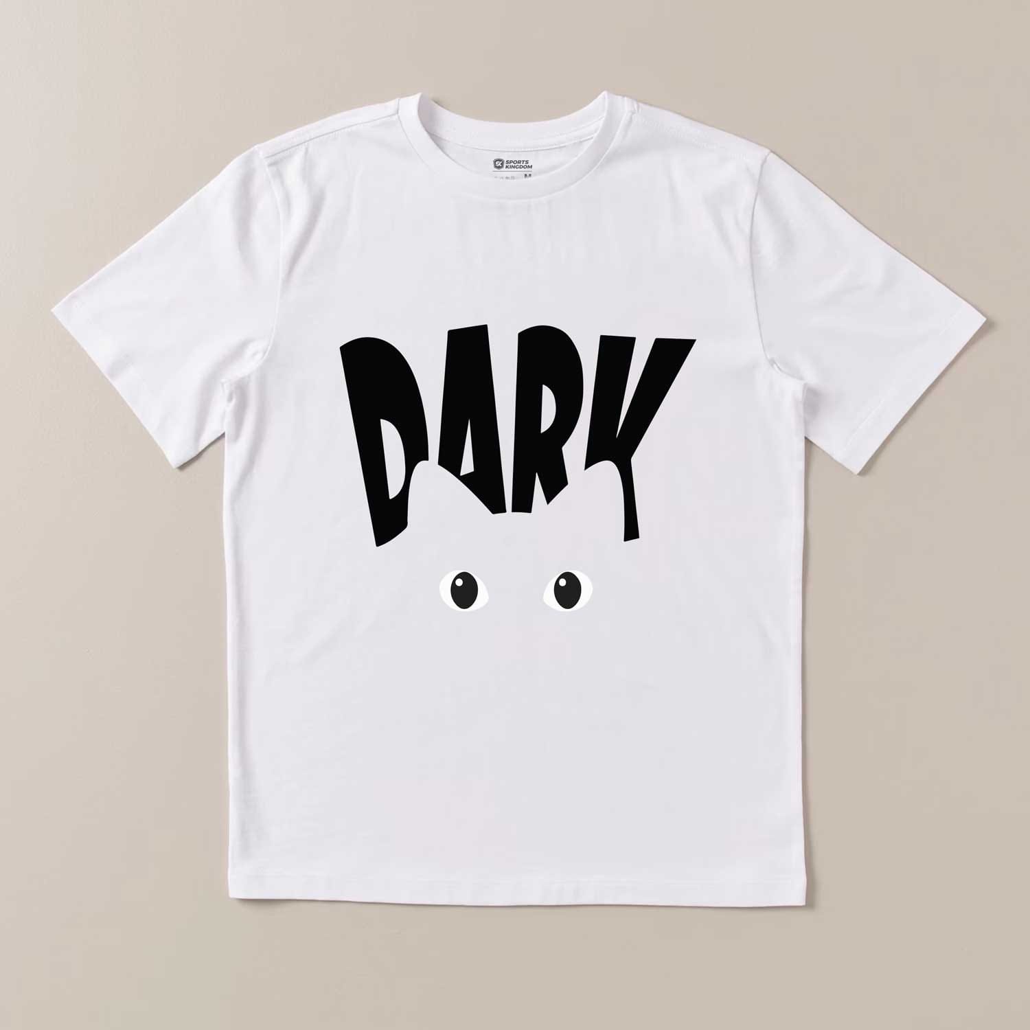 Dark Cat Eyes Graphic Black T-Shirt | Premium Cotton Unisex Tee - Image 3