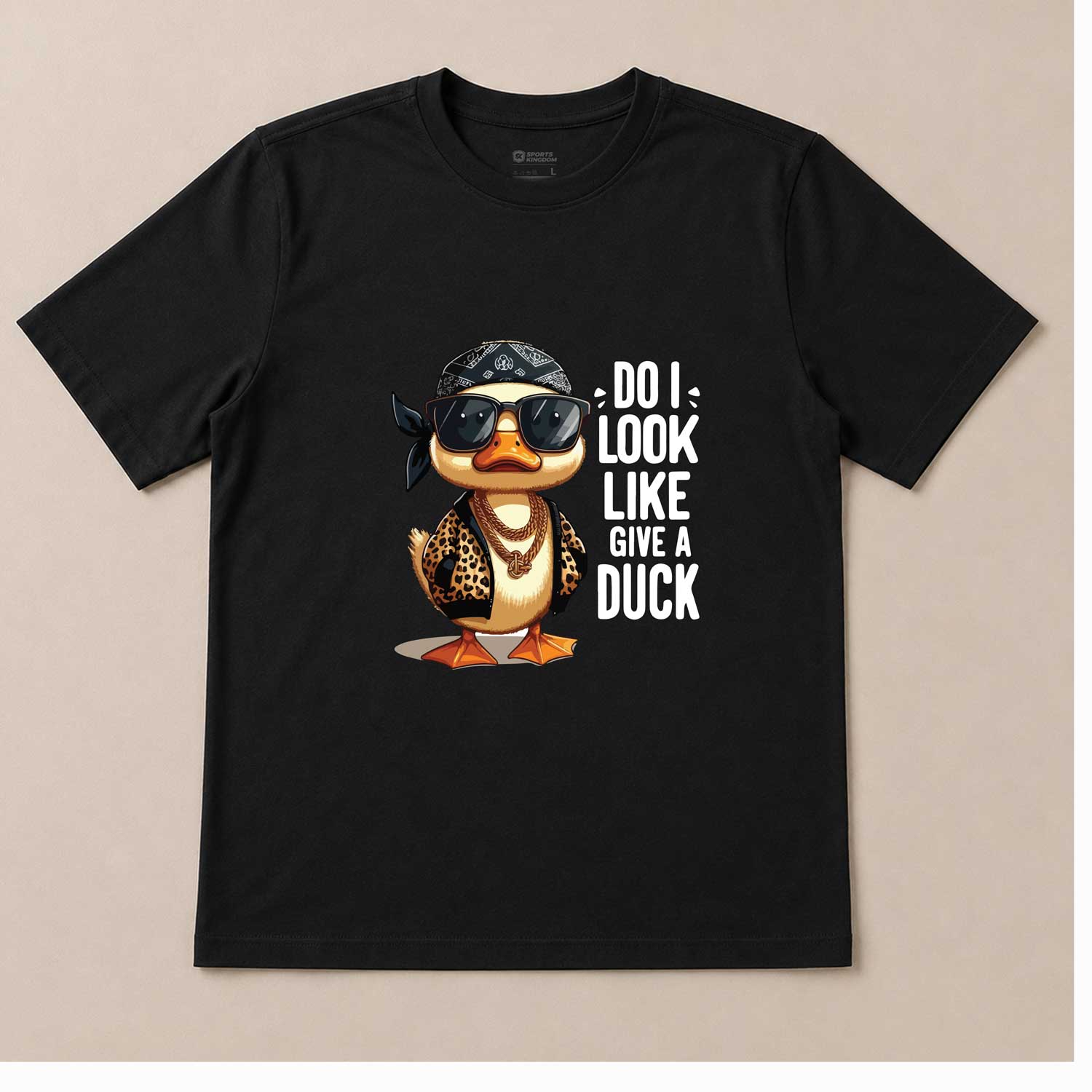 Do I Look Like I Give a Duck Graphic white T-Shirt – Funny Duck Streetwear Tee - Image 2