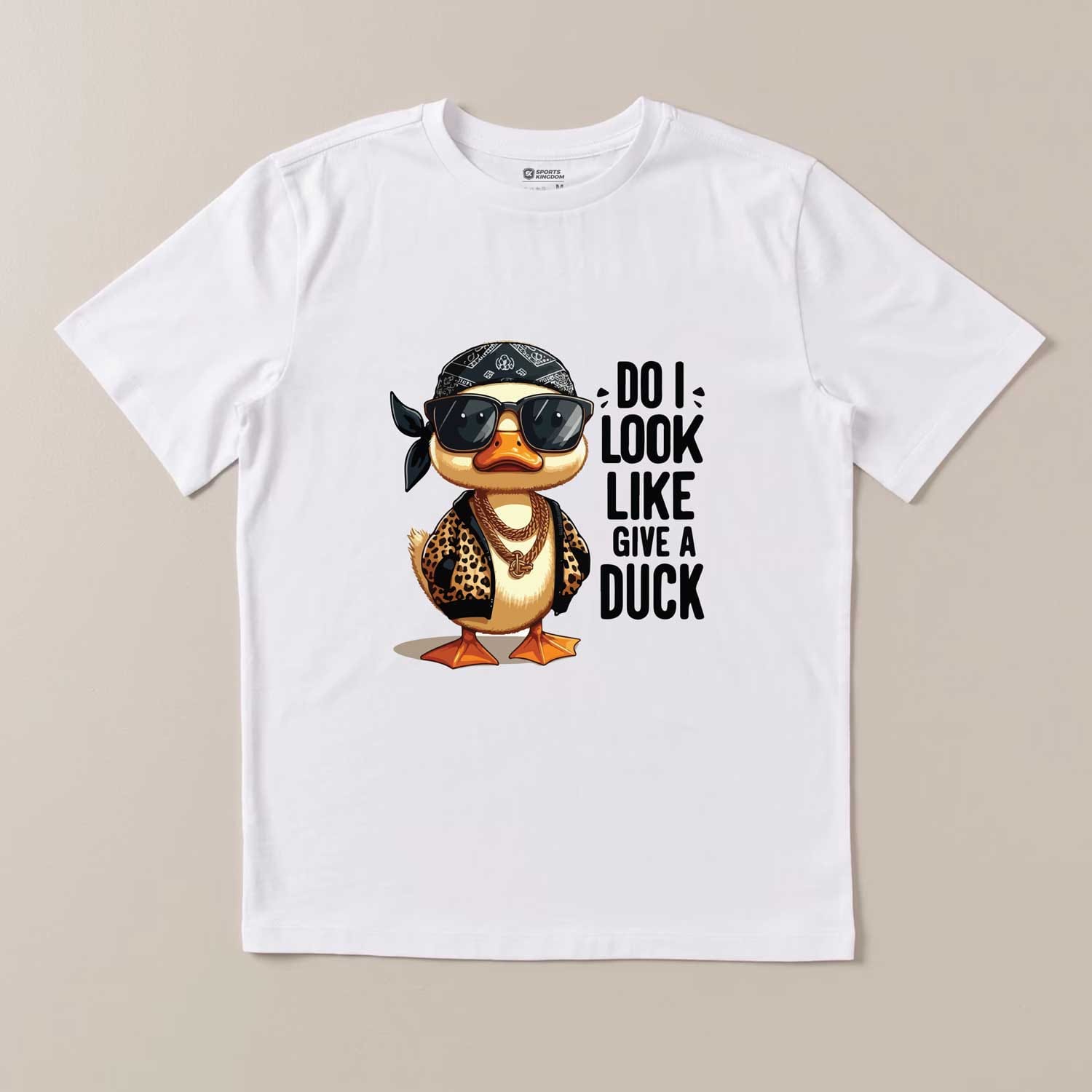 Do I Look Like I Give a Duck Graphic white T-Shirt – Funny Duck Streetwear Tee