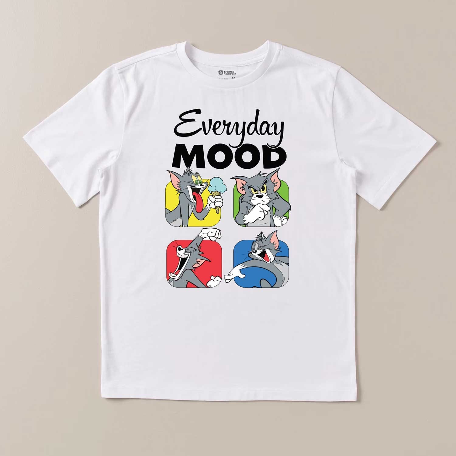Everyday Mood Funny Cat Graphic Black T-Shirt – Premium Cotton Casual Tee - Image 4