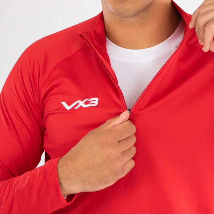 VX3 Men's Zip-up sweat - RED - Image 2
