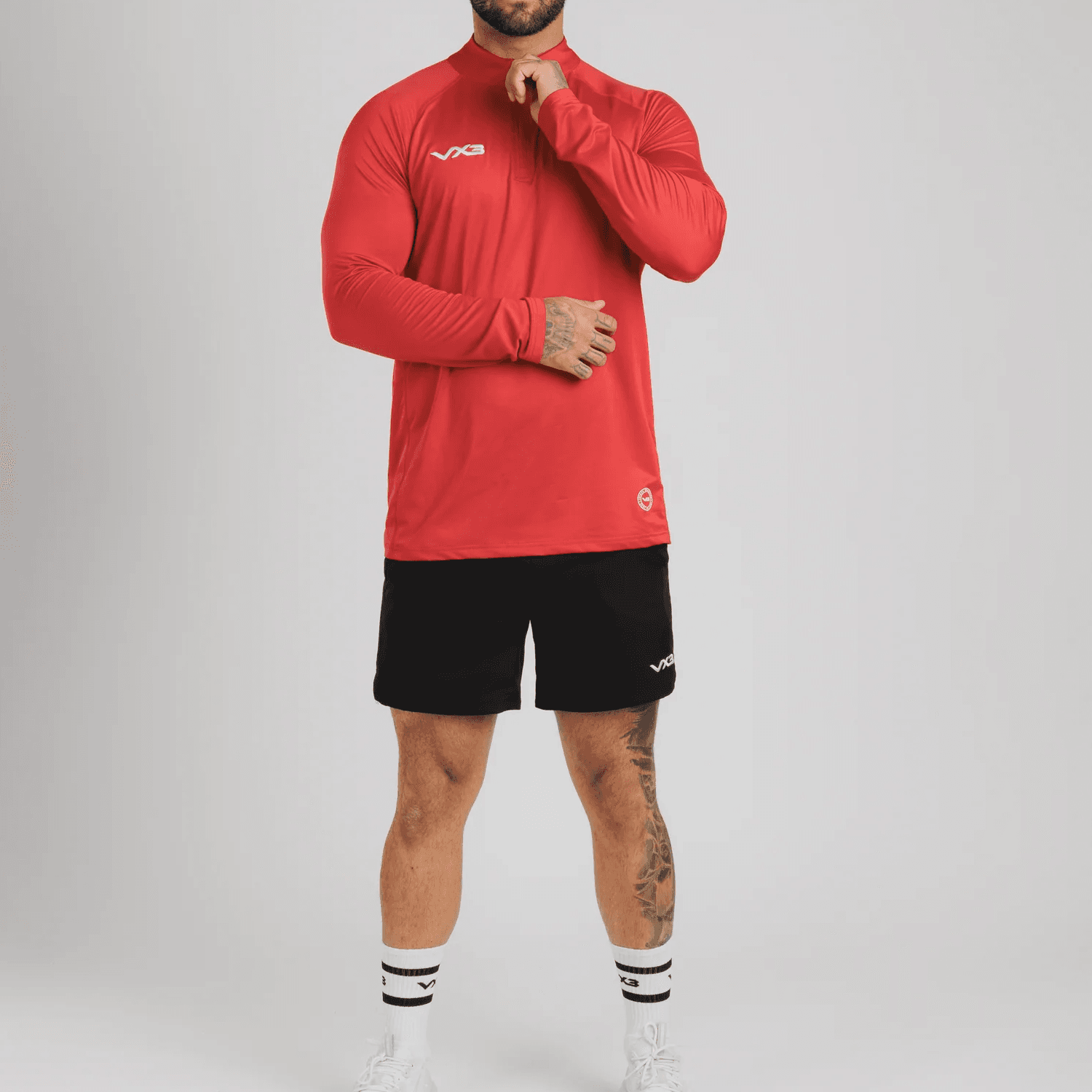 VX3 Men's Sweat Jersey- RED - Image 6