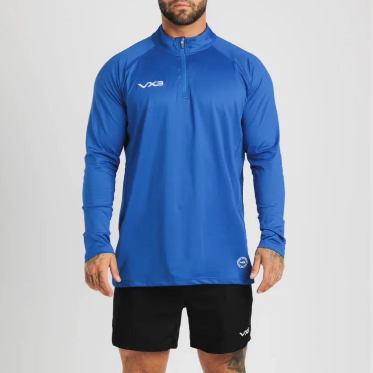 Men's blue Zip-Up Sweat – Comfortable, Breathable & Versatile