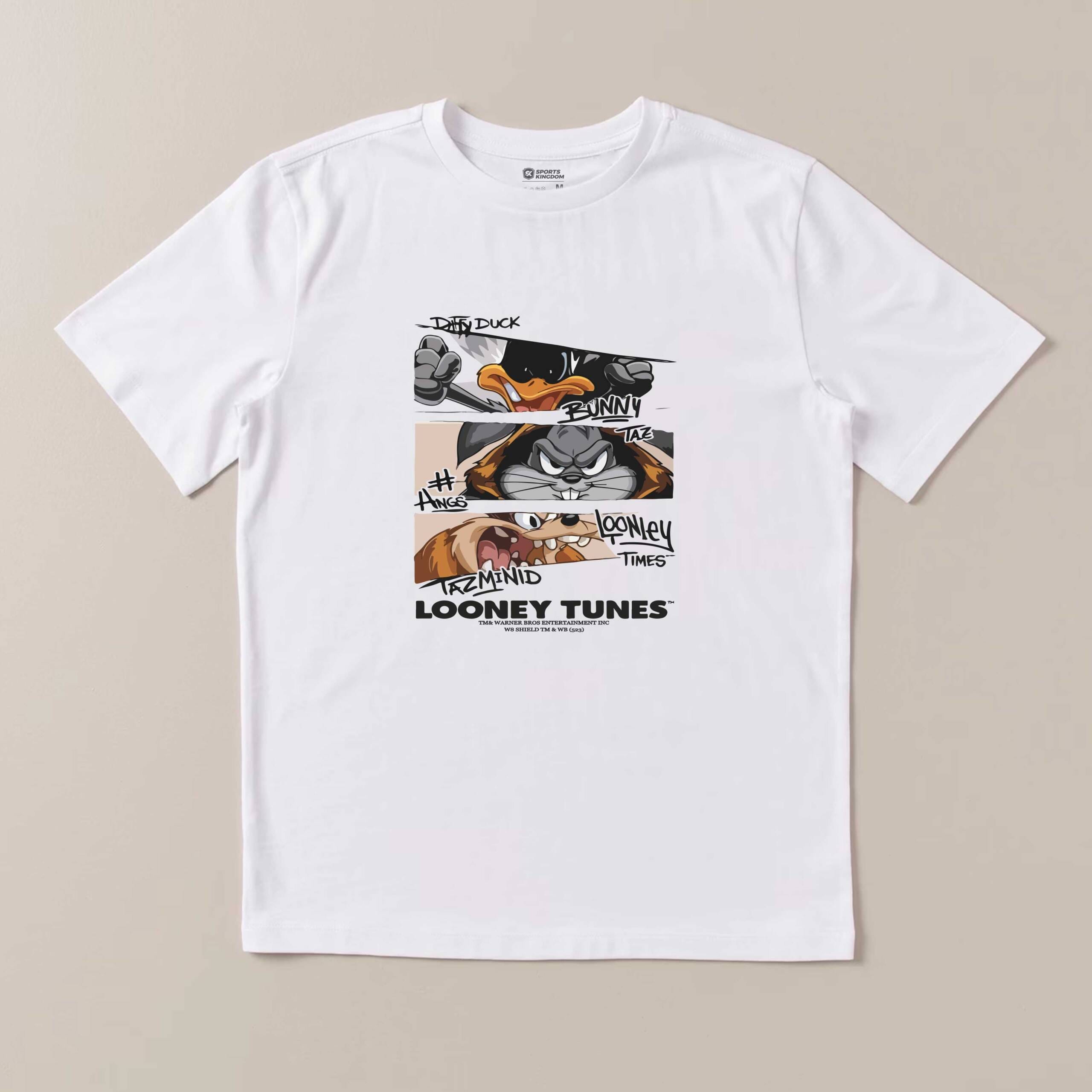 Looney Tunes Graphic Black T-Shirt – Classic Cartoon Streetwear Tee - Image 2