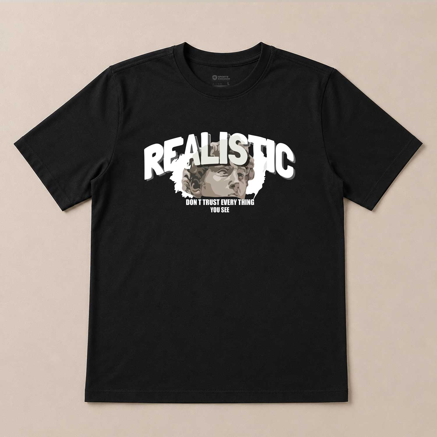 Realistic Graphic White T-Shirt – Premium - Image 3
